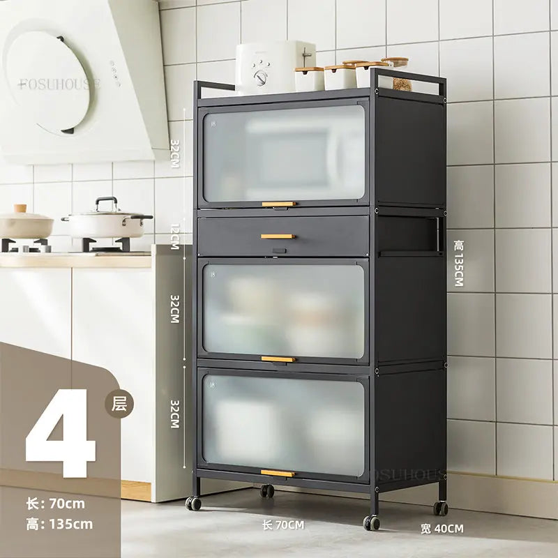 Mobile Kitchen Cabinets Racks Modern Kitchen Furniture  Storage Cabinet