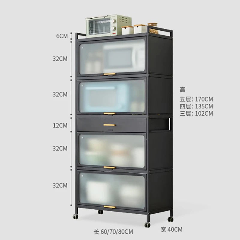 Mobile Kitchen Cabinets Racks Modern Kitchen Furniture  Storage Cabinet