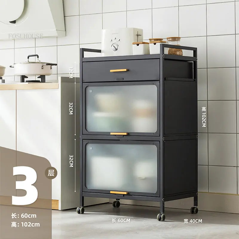 Mobile Kitchen Cabinets Racks Modern Kitchen Furniture  Storage Cabinet