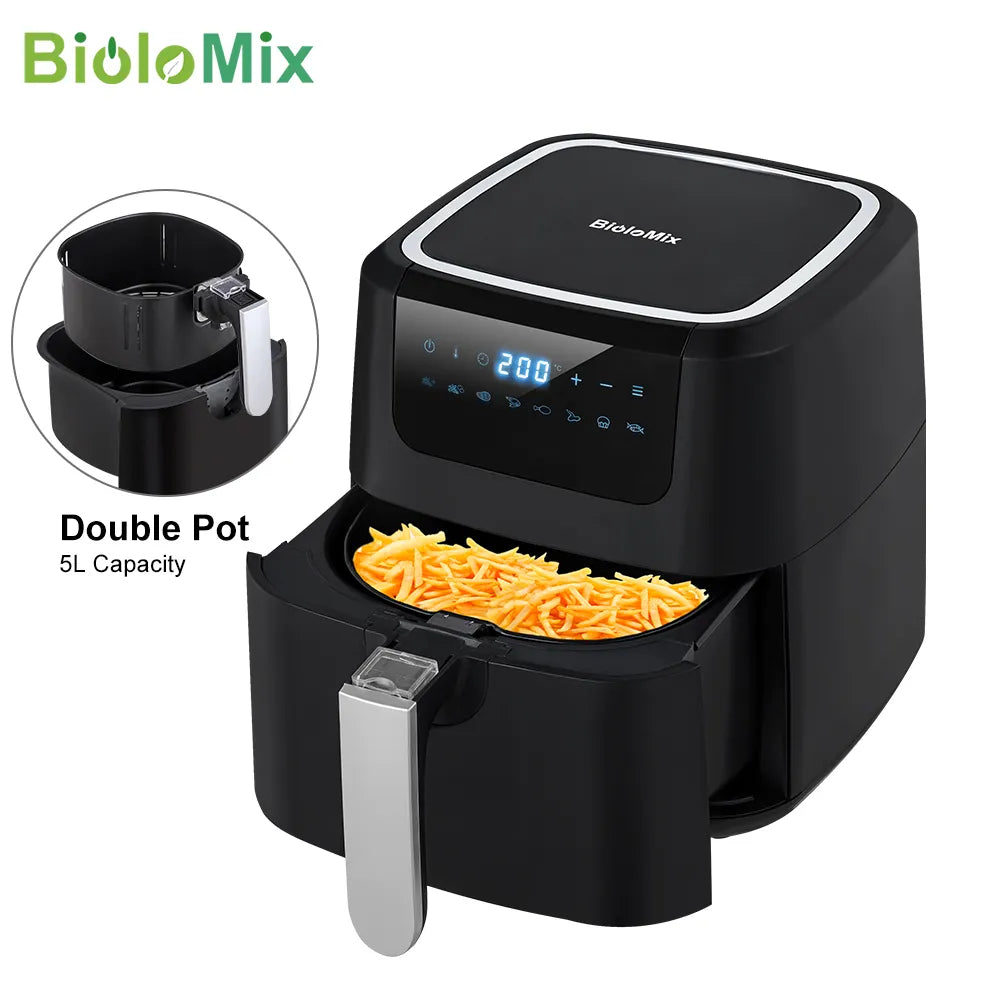 BioloMix Air Fryer One Touch Screen With 8 Cooking Functions