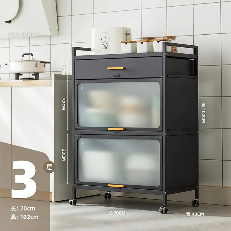 Mobile Kitchen Cabinets Racks Modern Kitchen Furniture  Storage Cabinet