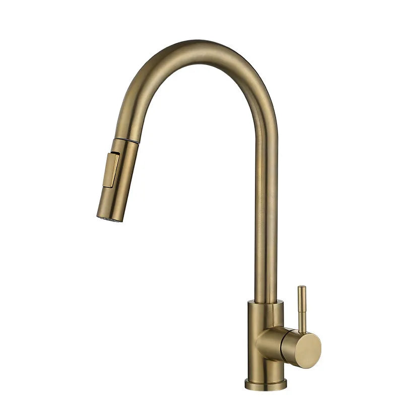 Pull Out Kitchen Faucet SDSN Gold Brushed Pull Down Kitchen Faucets Stainless