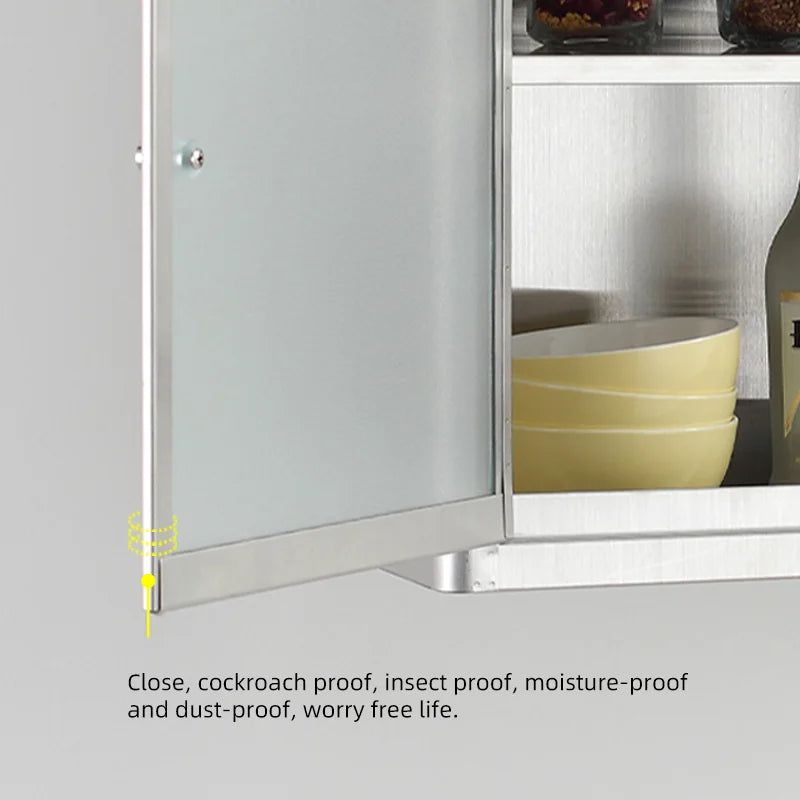 Modern Stainless Steel Kitchen Cabinet Storage Cabinet