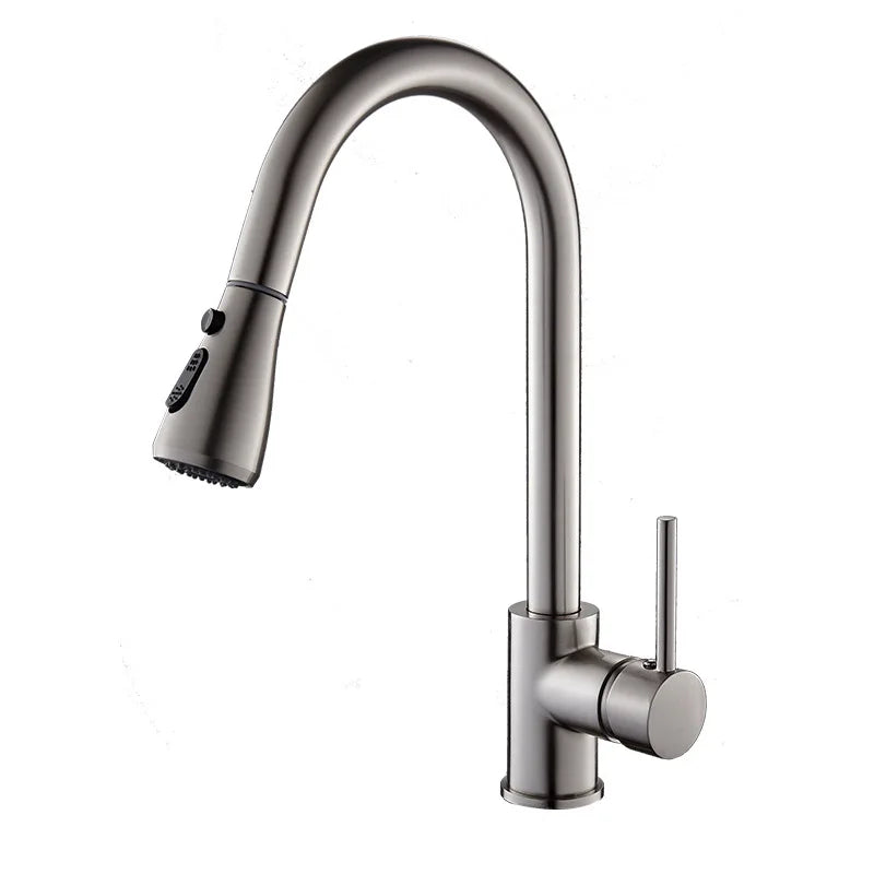 Pull Out Kitchen Faucet SDSN Gold Brushed Pull Down Kitchen Faucets Stainless