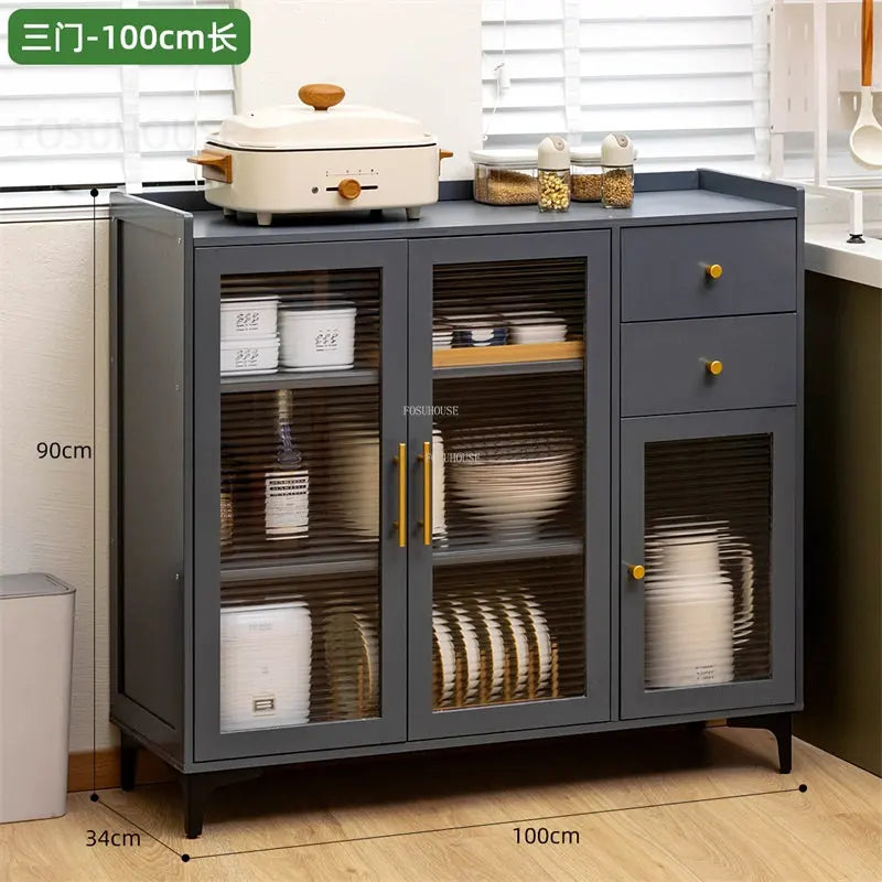 Light Luxury Storage Kitchen Cabinets Modern Kitchen Furniture