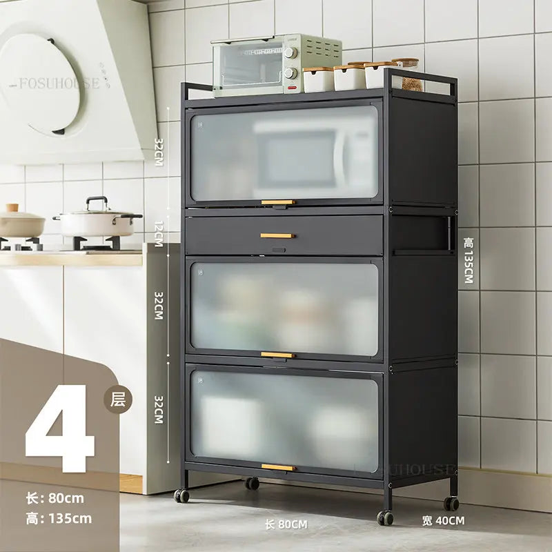 Mobile Kitchen Cabinets Racks Modern Kitchen Furniture  Storage Cabinet