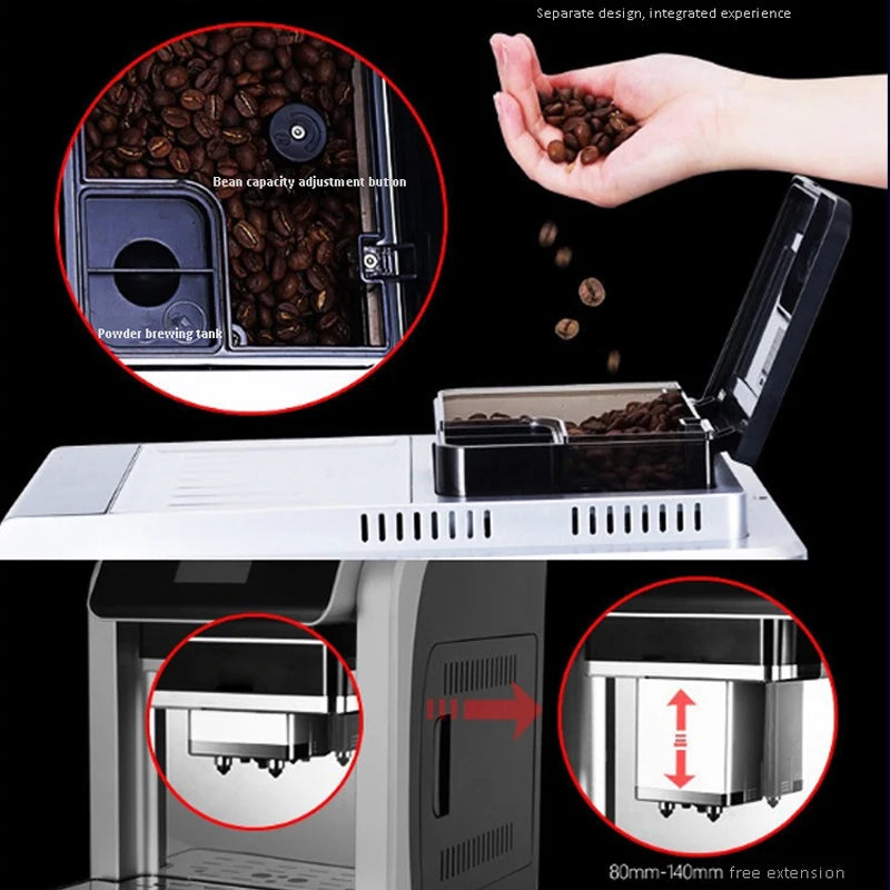 Commercial Household Automatic Coffee Machine Double Boiler