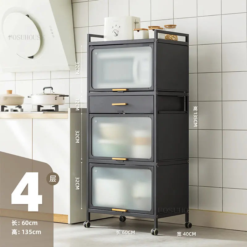 Mobile Kitchen Cabinets Racks Modern Kitchen Furniture  Storage Cabinet